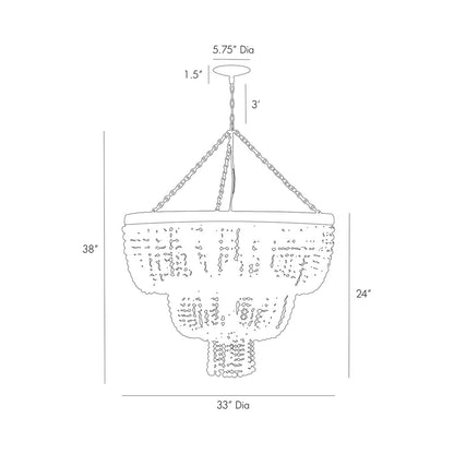 Chappellet Chandelier - line drawing.