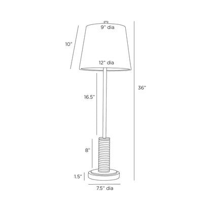 Conway Table Lamp - line drawing.
