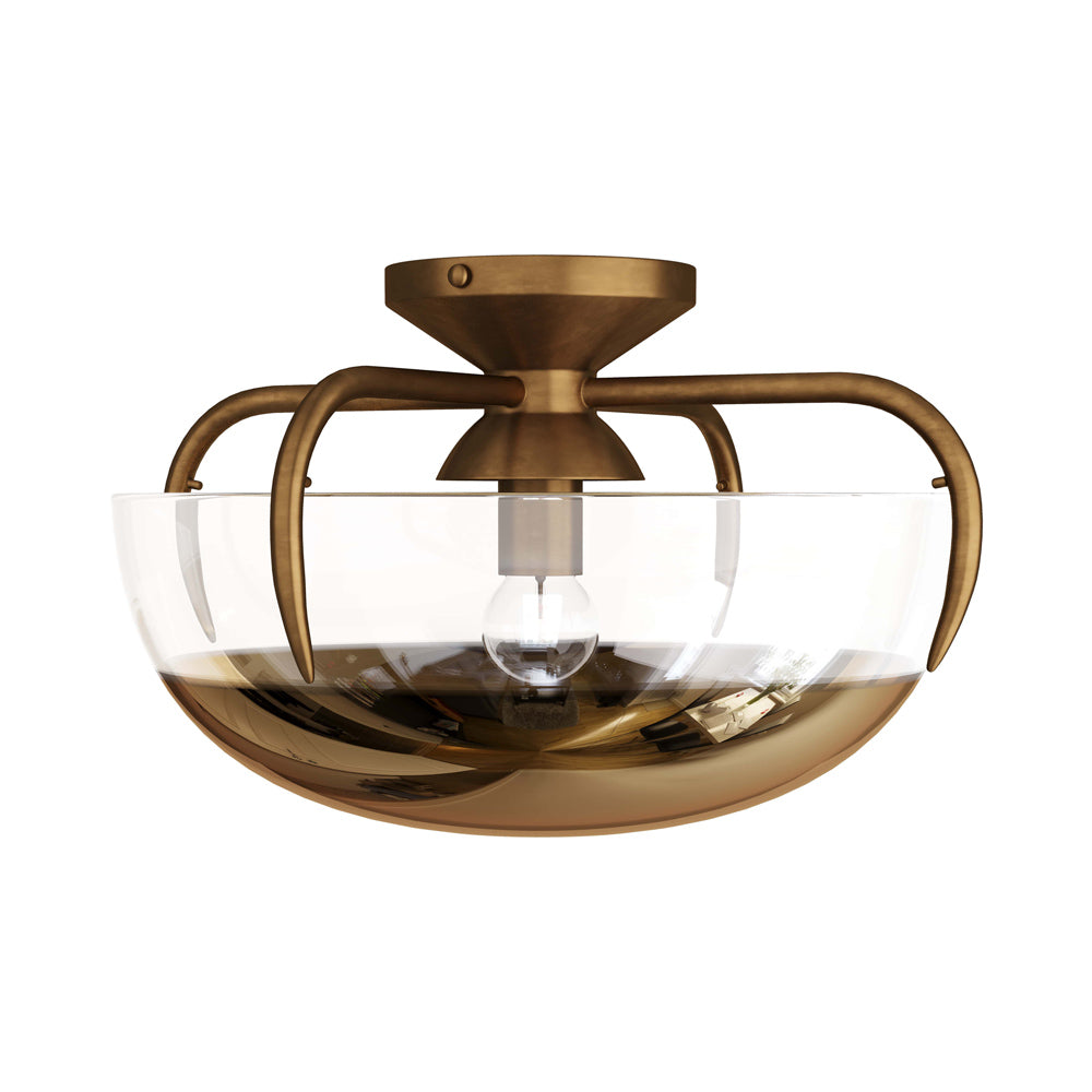 Corona Flush Mount Ceiling Light in Detail.