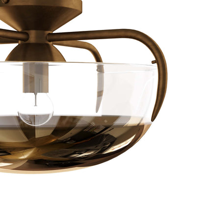 Corona Flush Mount Ceiling Light in Detail.