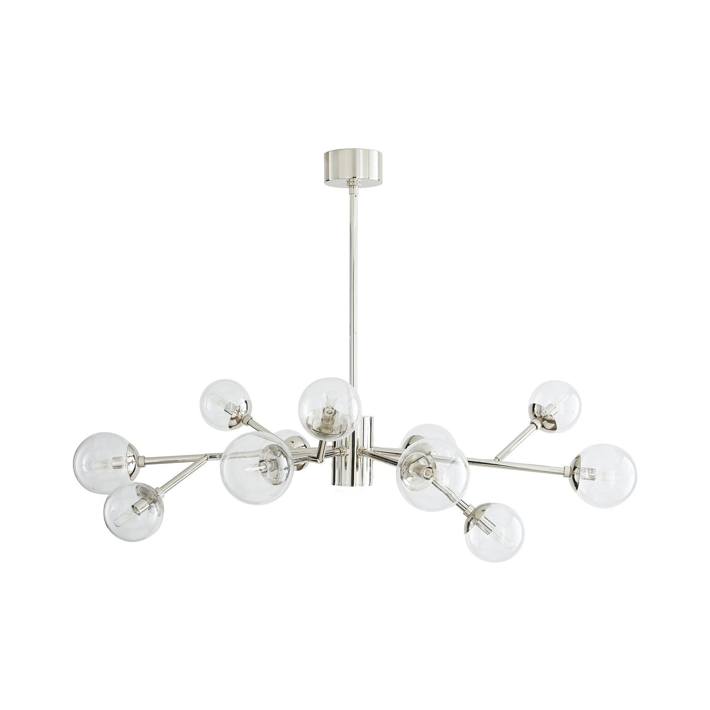 Dallas Chandelier in Polished Nickel(12-Light).