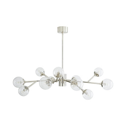 Dallas Chandelier in Polished Nickel(12-Light).