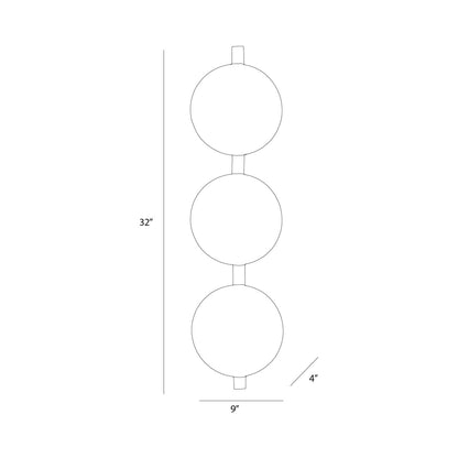 Diesel Wall Light - line drawing.