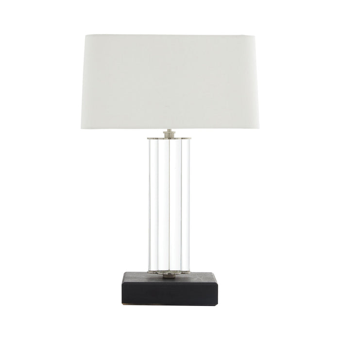 Eckart Table Lamp in Brown Nickel.