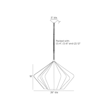 Fazekas Pendant Light - line drawing.