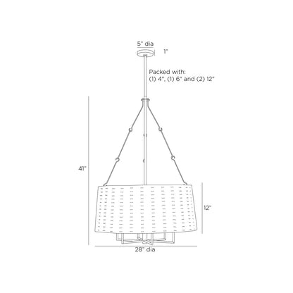 Felipe Chandelier - line drawing.