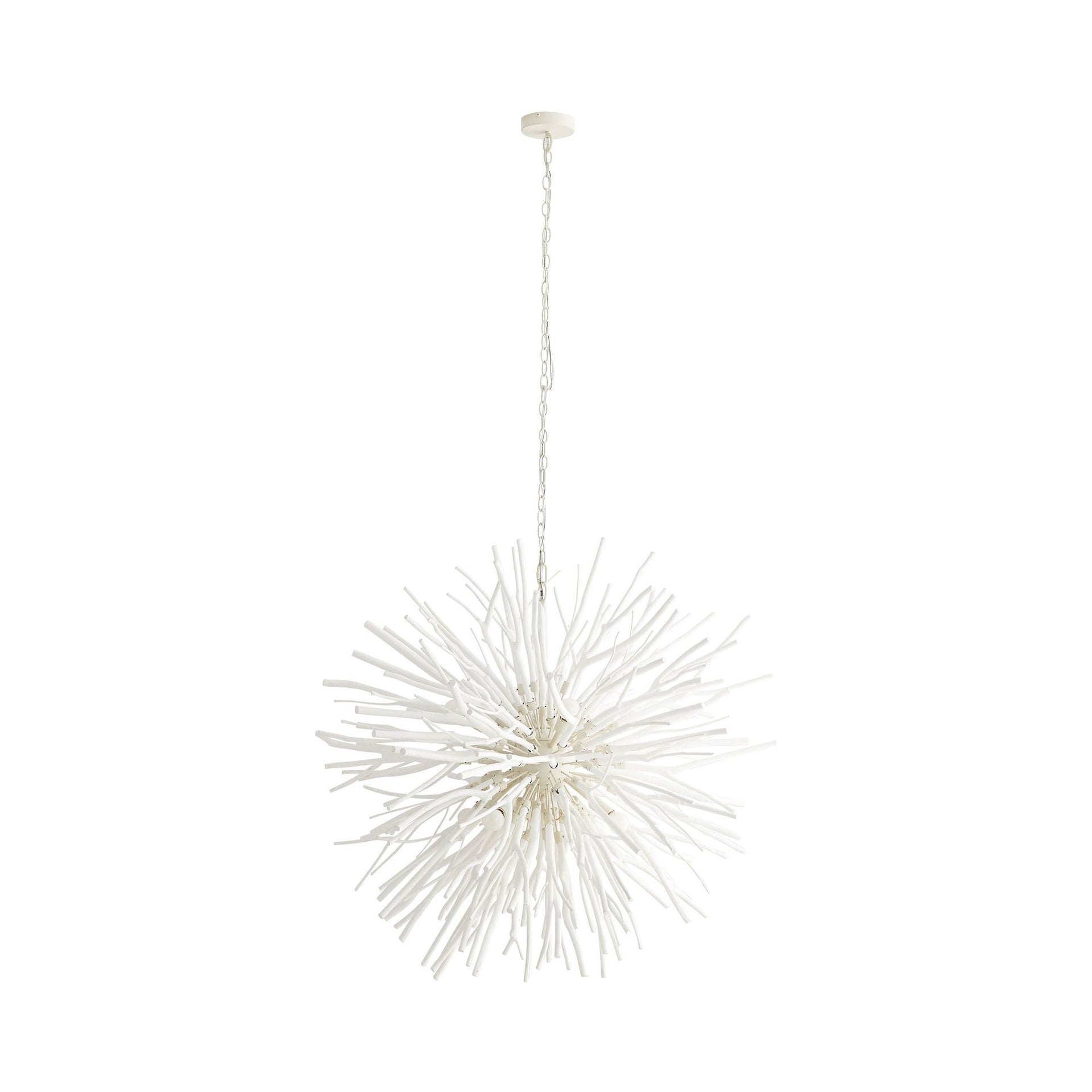 Finch Organic Sputnik 8-Light White Chandelier