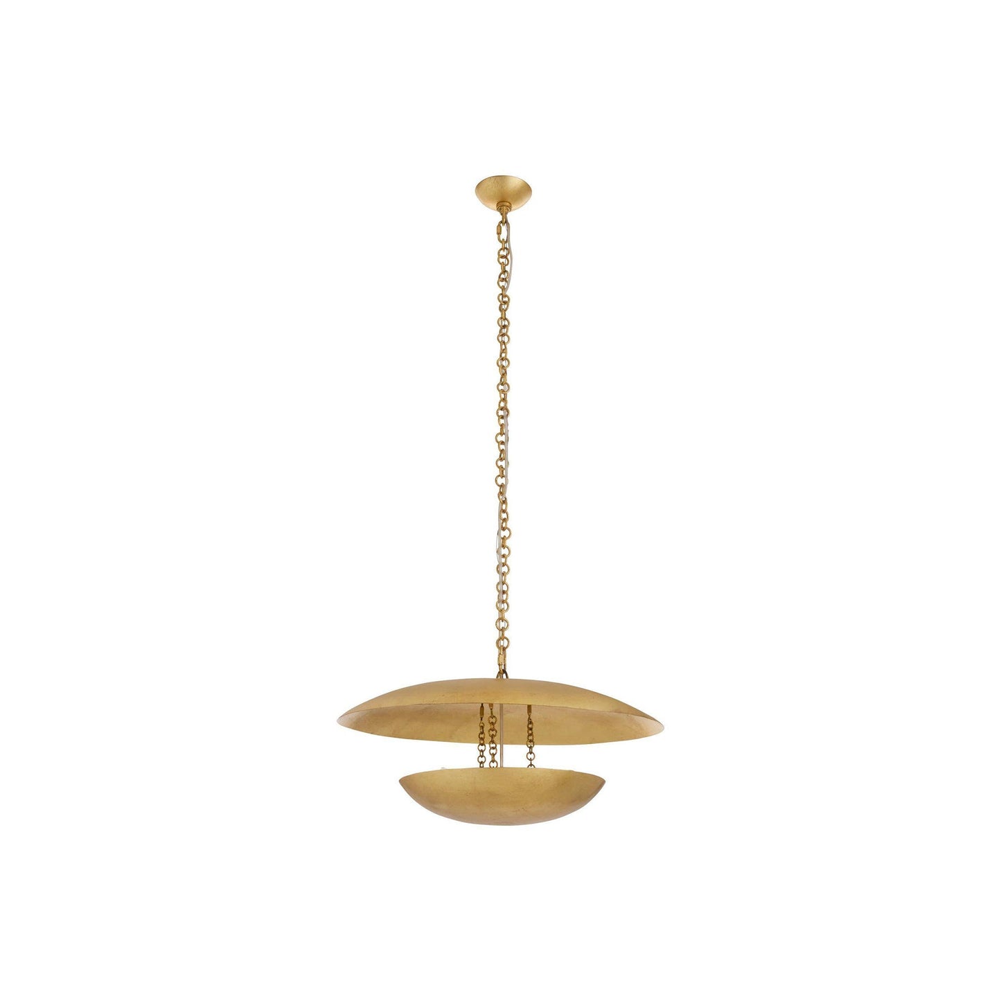 Florko Chandelier in Gold Leaf (24.5-Inch).