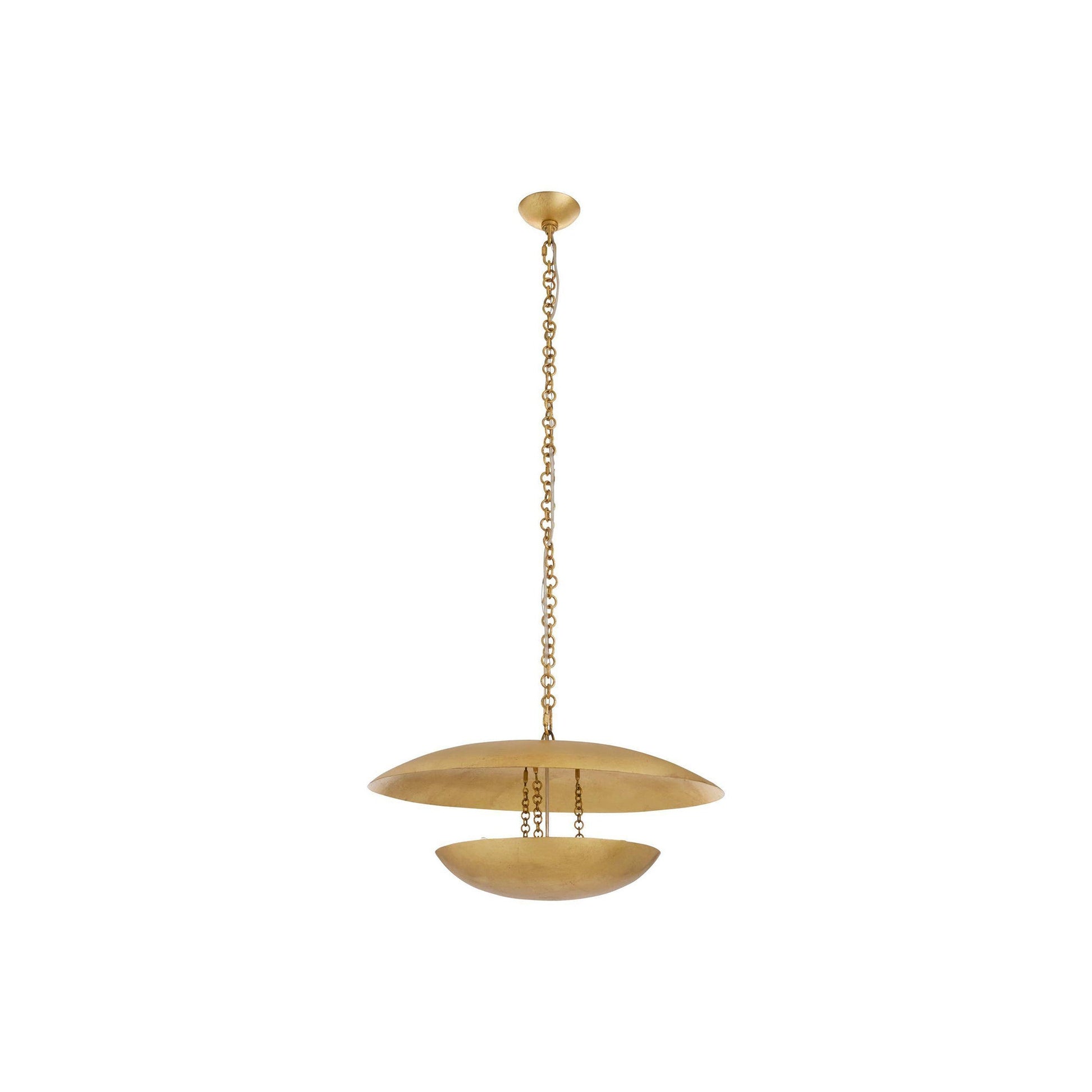 Florko Chandelier in Gold Leaf (24.5-Inch).