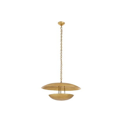 Florko Chandelier in Gold Leaf (24.5-Inch).
