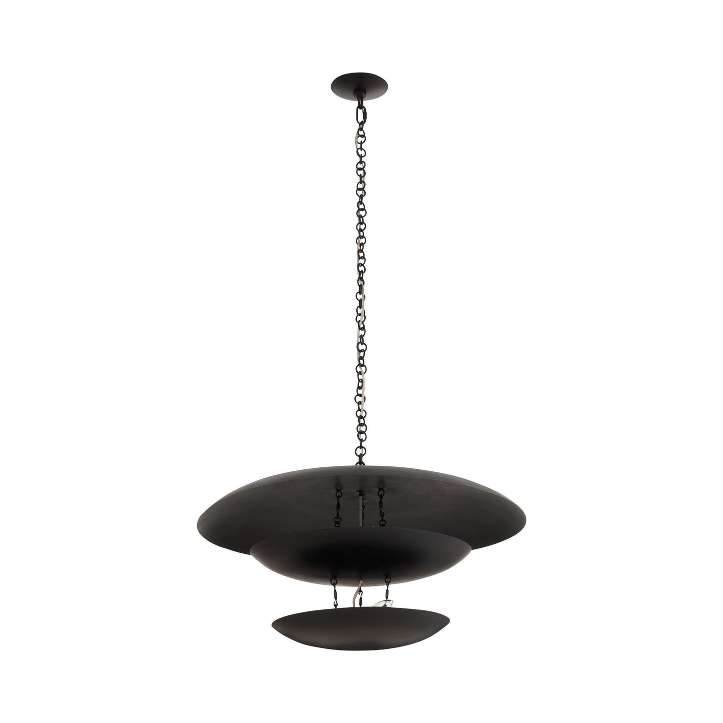 Florko Chandelier in Blackened Iron (31-Inch).