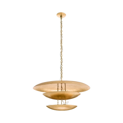 Florko Chandelier in Gold Leaf (31-Inch).