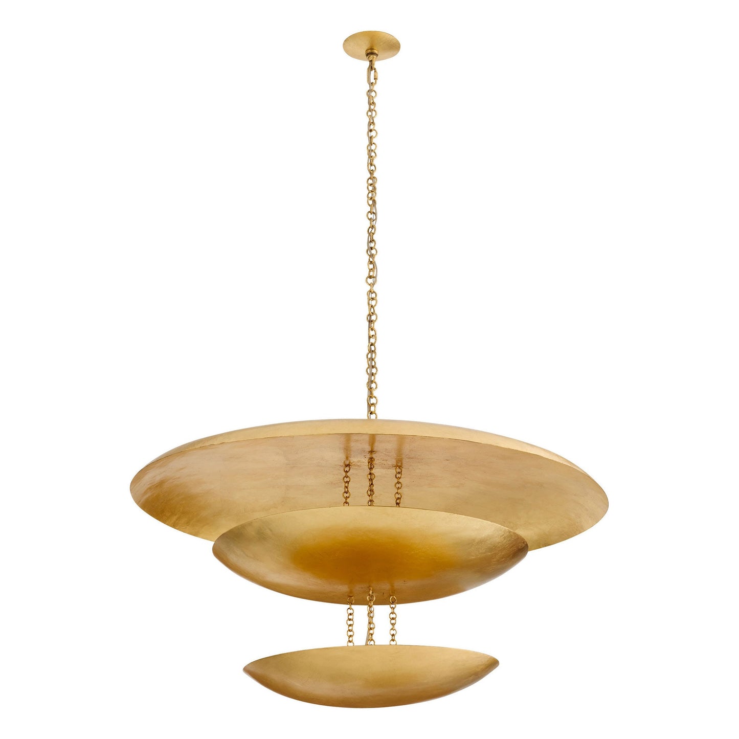 Florko Chandelier in Gold Leaf (42-Inch).