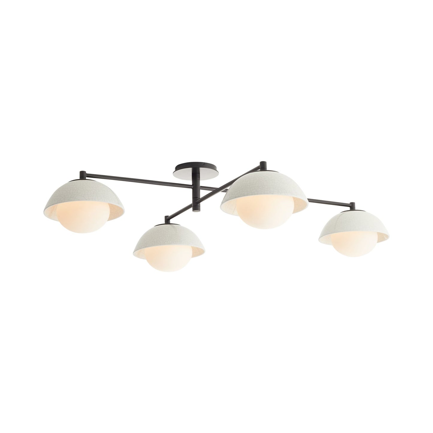 Glaze Multipoint Semi Flush Mount Ceiling Light.