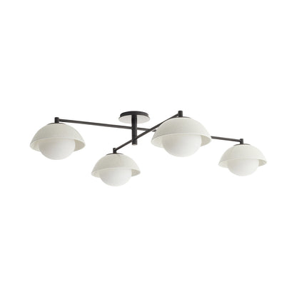 Glaze Multipoint Semi Flush Mount Ceiling Light in Detail.