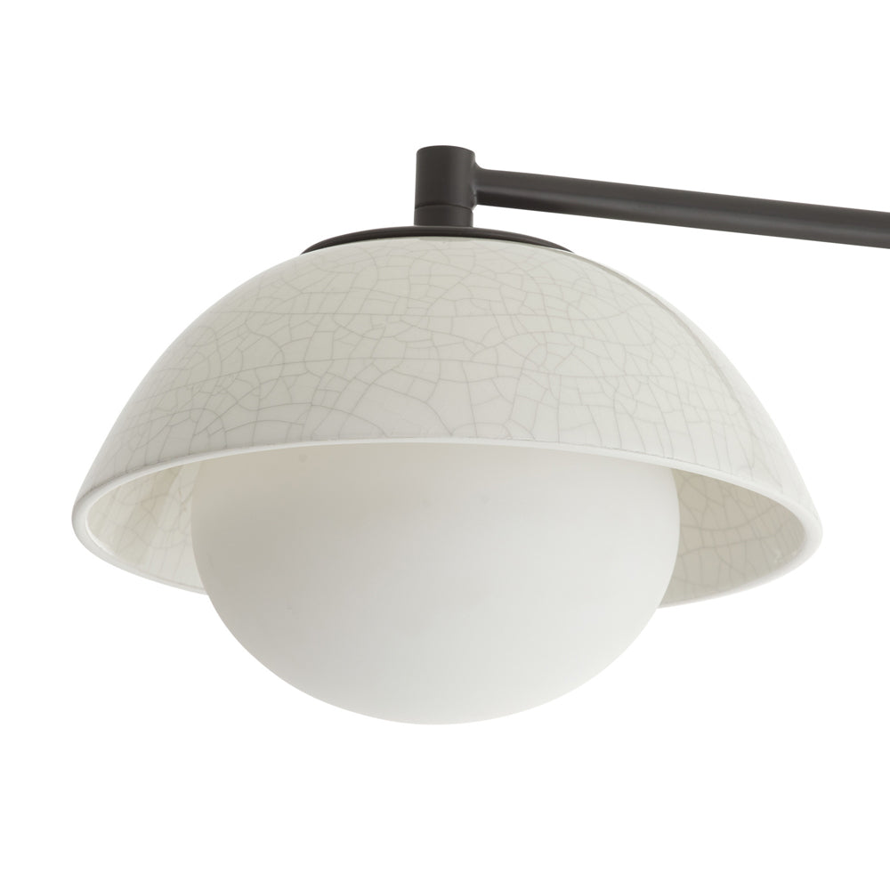 Glaze Multipoint Semi Flush Mount Ceiling Light in Detail.