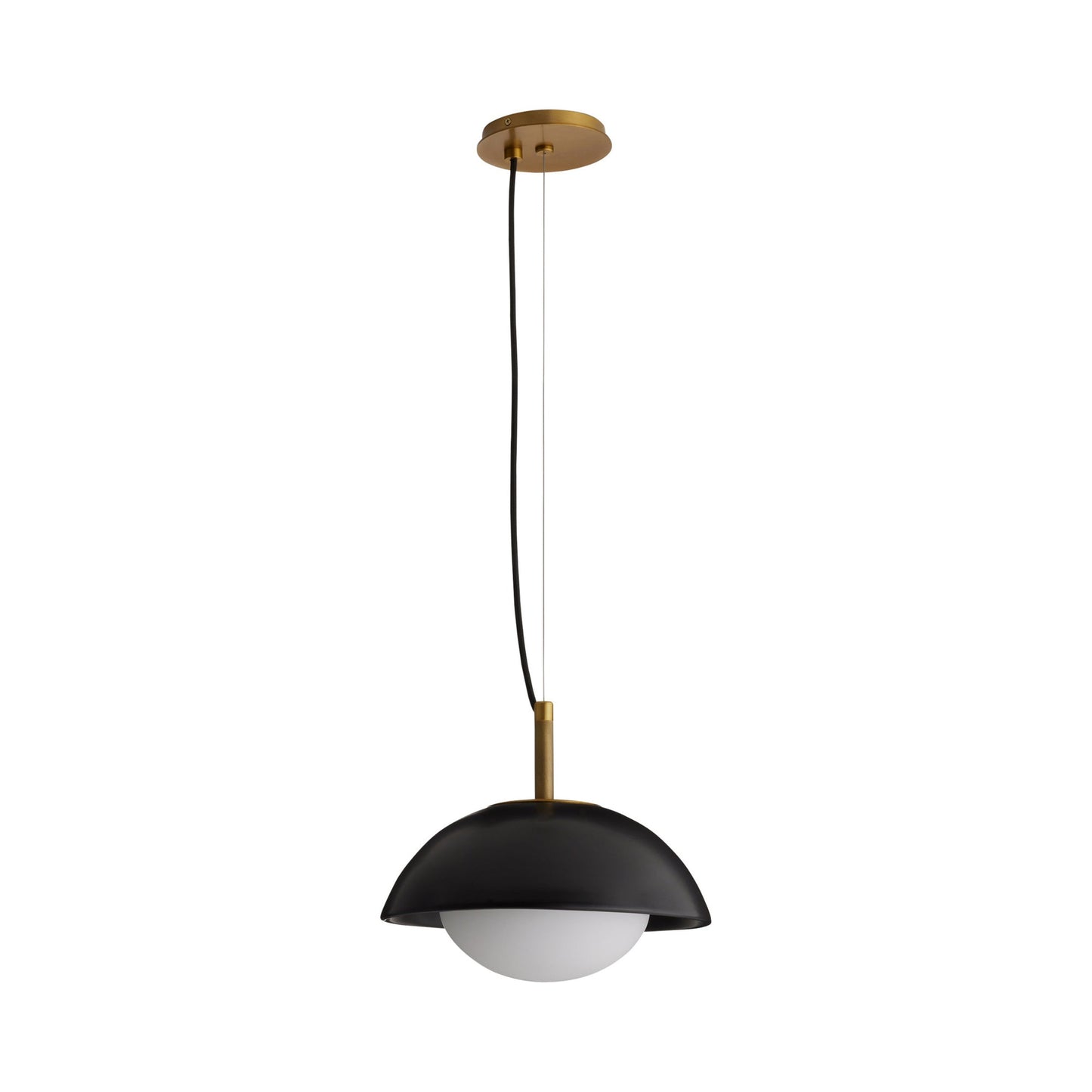 Glaze Pendant Light in Matte Black.