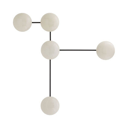 Glaze Sculptural Wall Light in Ivory Stained Crackle.