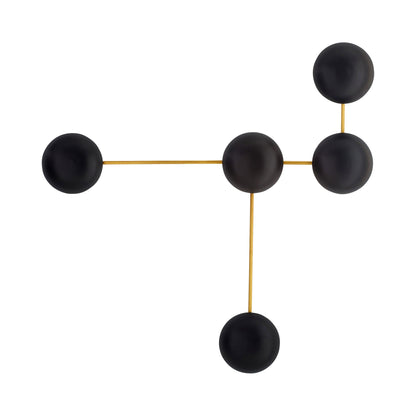 Glaze Sculptural Wall Light in Matte Black.