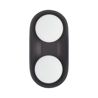 Glaze Wall Light in Matte Black (2-Light).