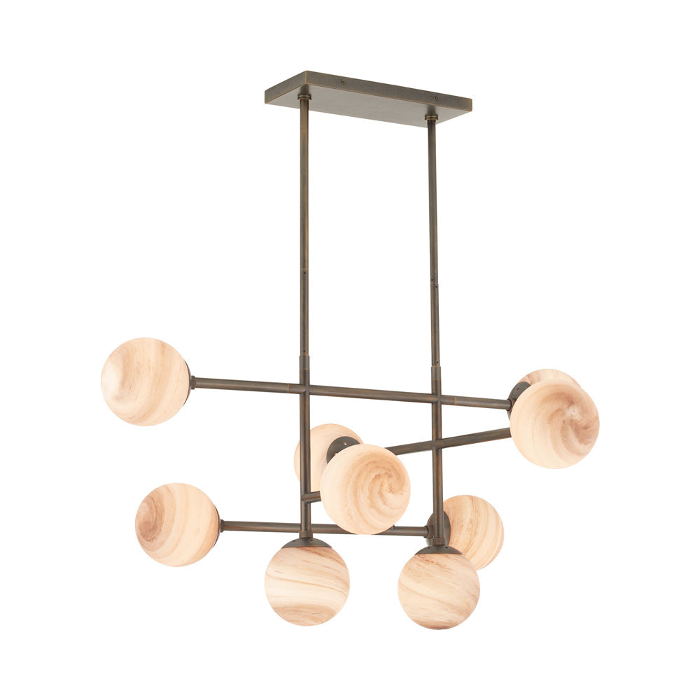 Hadden Linear Chandelier in Detail.