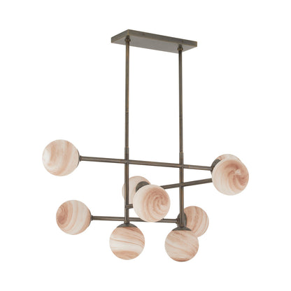 Hadden Linear Chandelier in Detail.