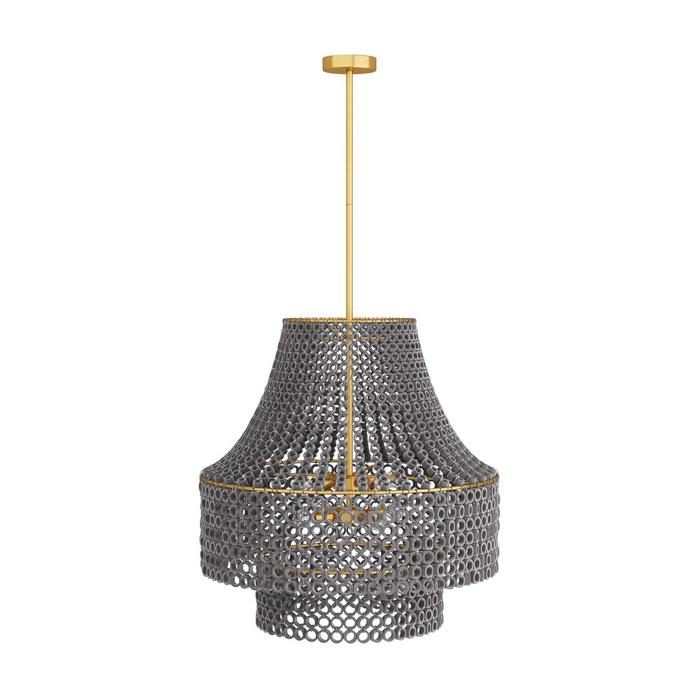 Hannie Chandelier in Gray Wash.