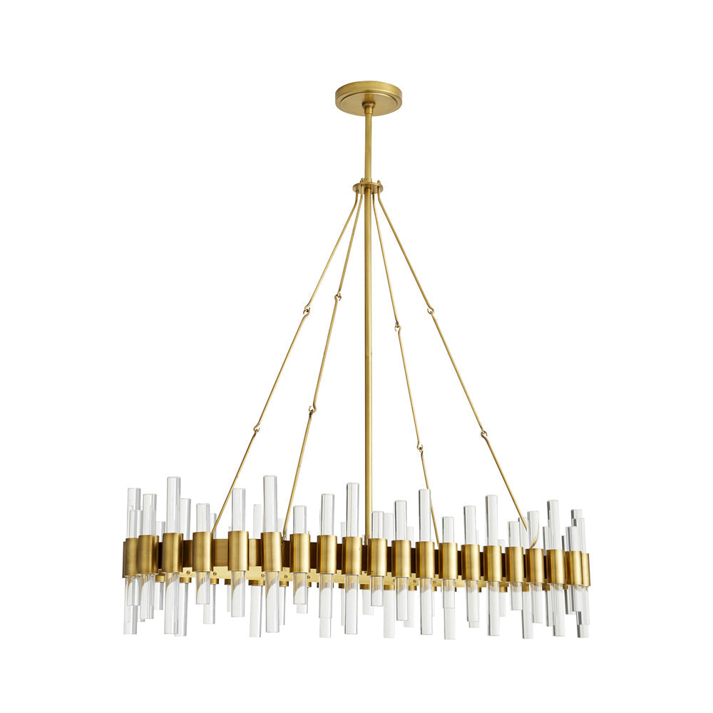 Haskell Oval Chandelier in Detail.