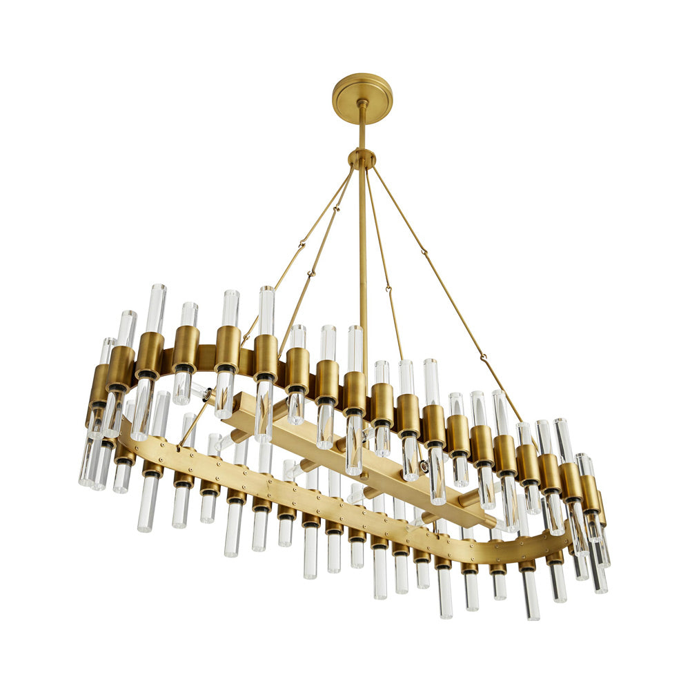Haskell Oval Chandelier in Detail.