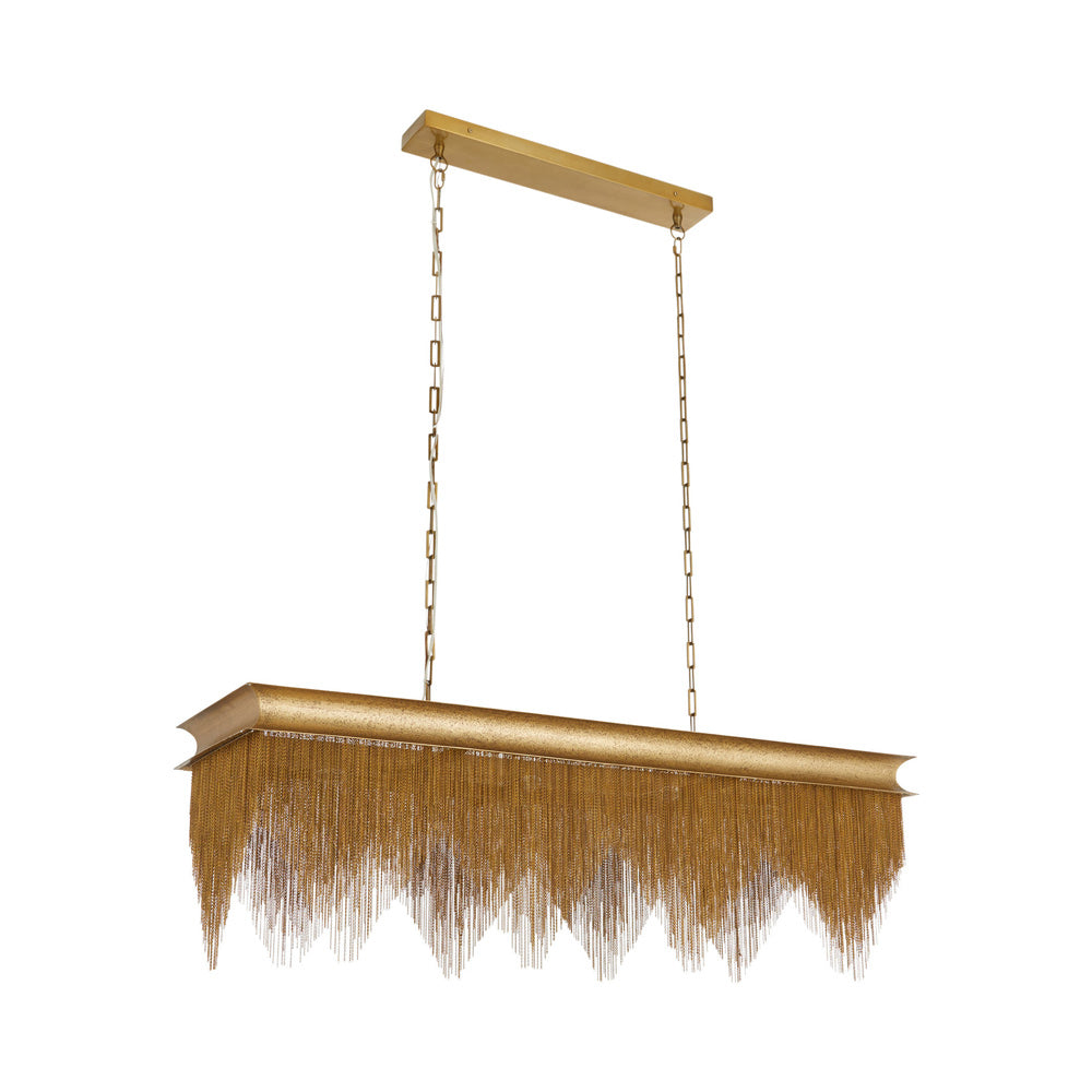 Heiress Linear Chandelier in Detail.