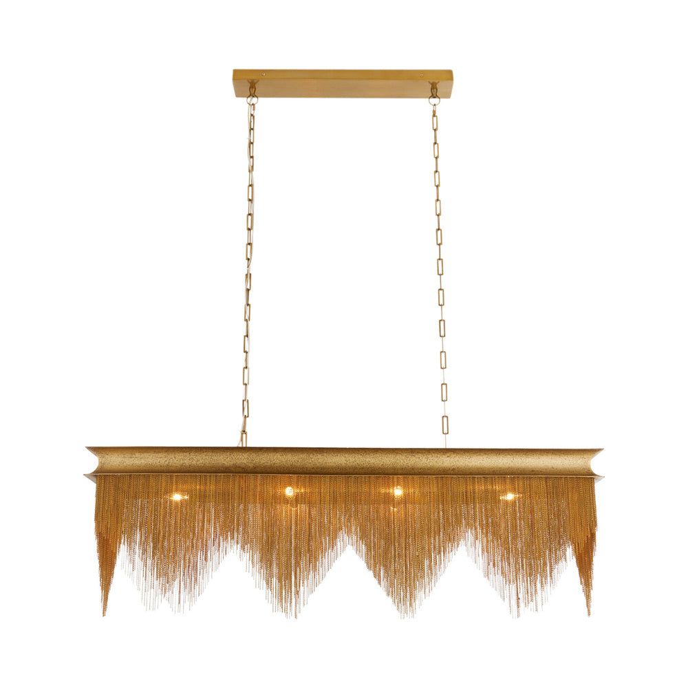 Heiress Linear Chandelier in Detail.