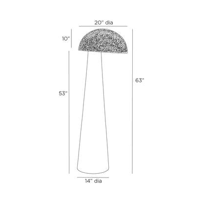 Hoffman Floor Lamp - line drawing.