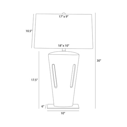 Iceland Table Lamp - line drawing.