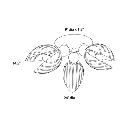 Inessa Semi Flush Mount Ceiling Light.