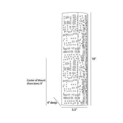 Jarrett Wall Light - line drawing.