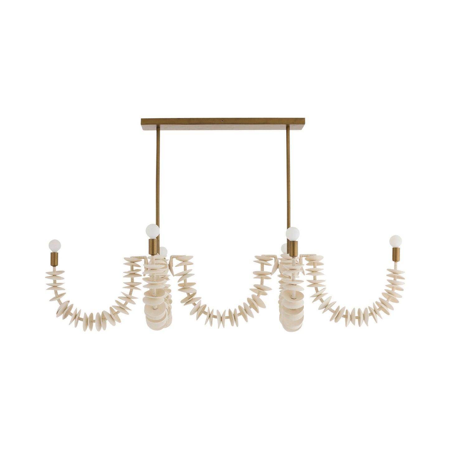 Kalama Linear Chandelier in Detail.