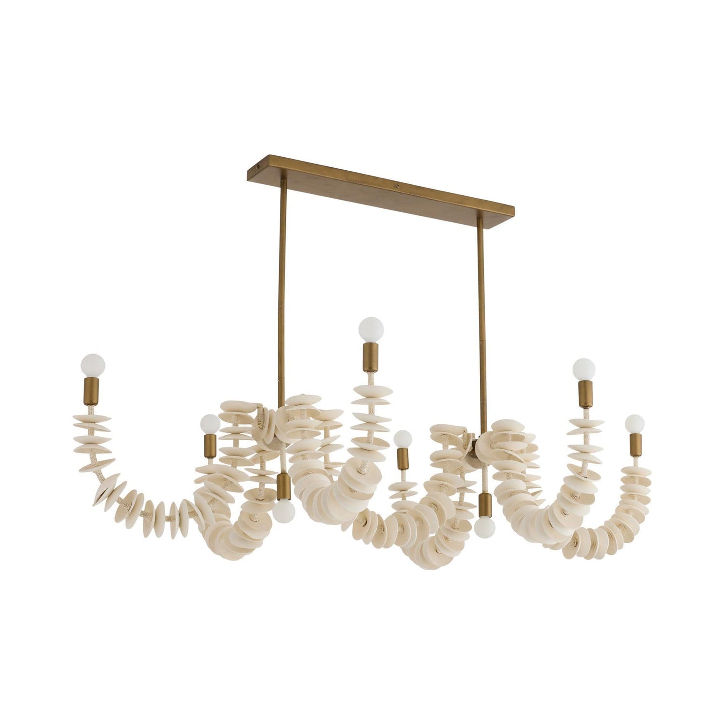 Kalama Linear Chandelier in Detail.