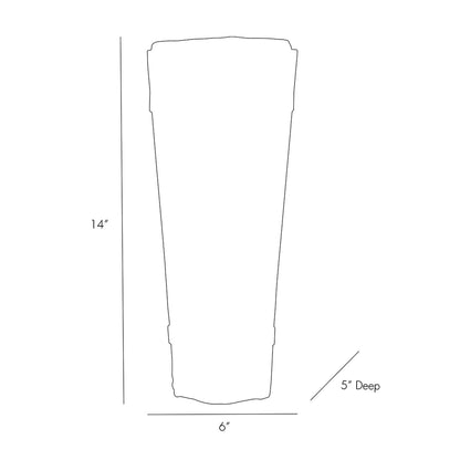 Karina Wall Light - line drawing.