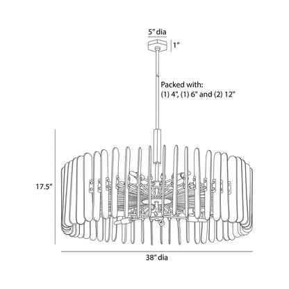 Klaus Chandelier - line drawing.
