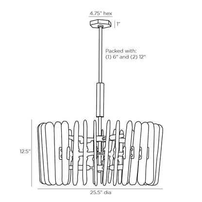 Klaus Chandelier - line drawing.