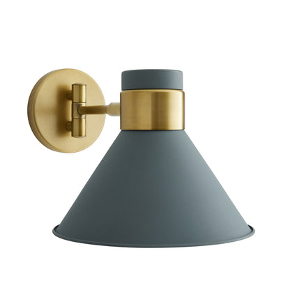 Lane Wall Light in Cadet Blue.