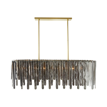 Leighton Chandelier in Smoke Luster.