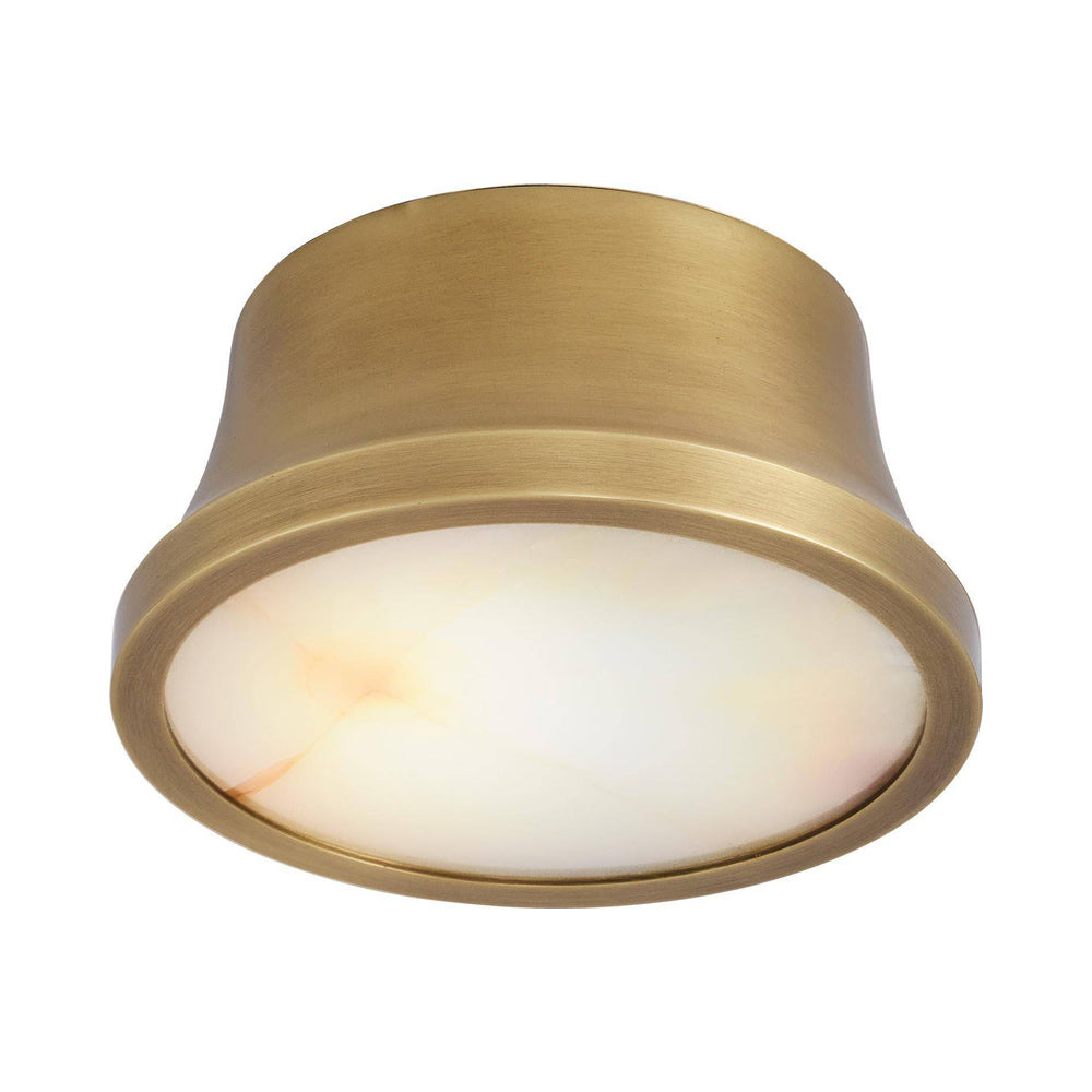Louisa LED Ceiling / Wall Light in Antique Brass.
