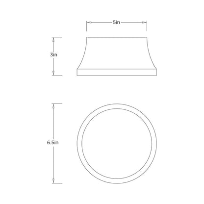 Louisa LED Ceiling / Wall Light - line drawing.