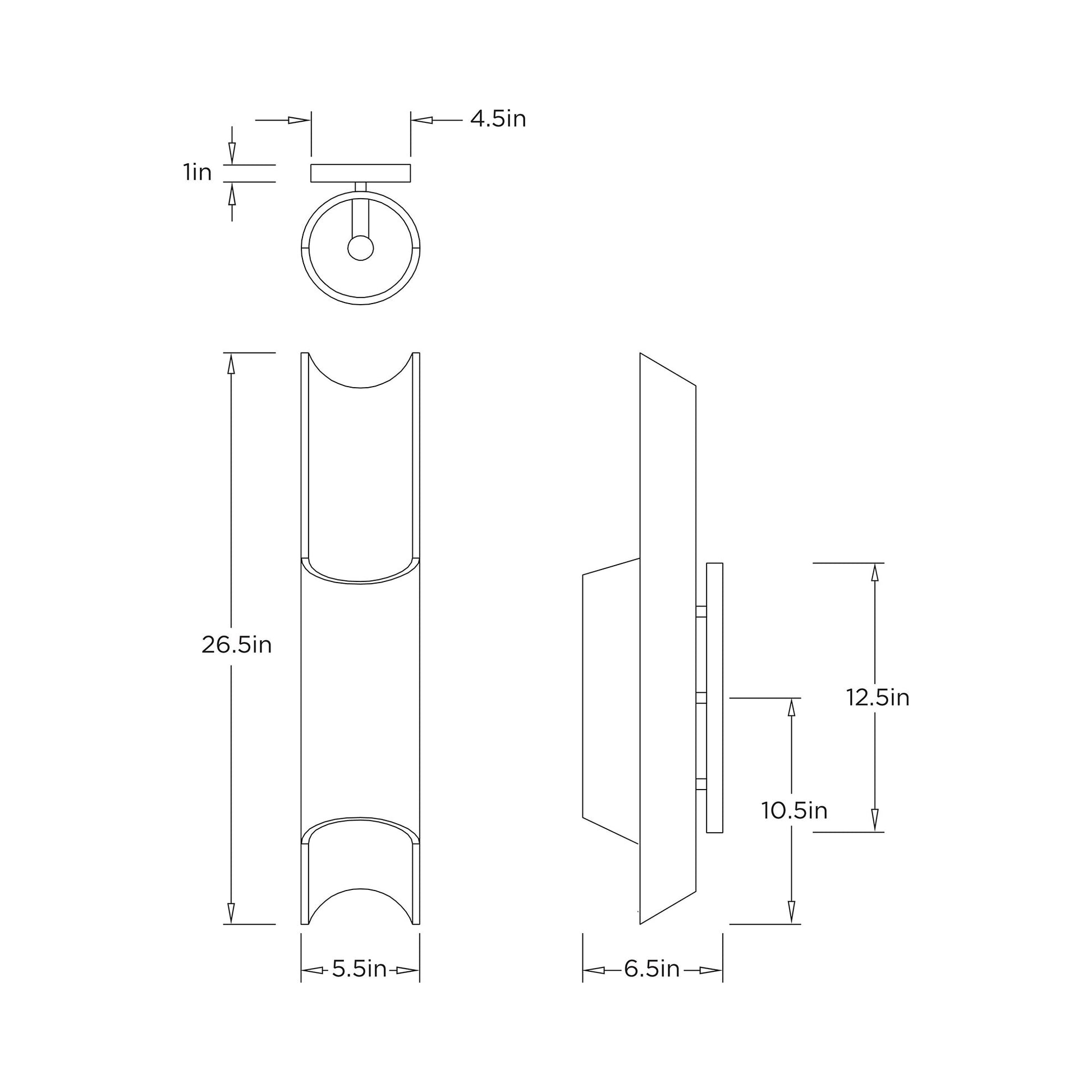Matthew Wall Light - line drawing.