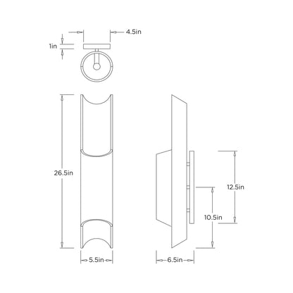 Matthew Wall Light - line drawing.