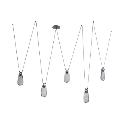 Melt LED Chandelier in English Bronze.