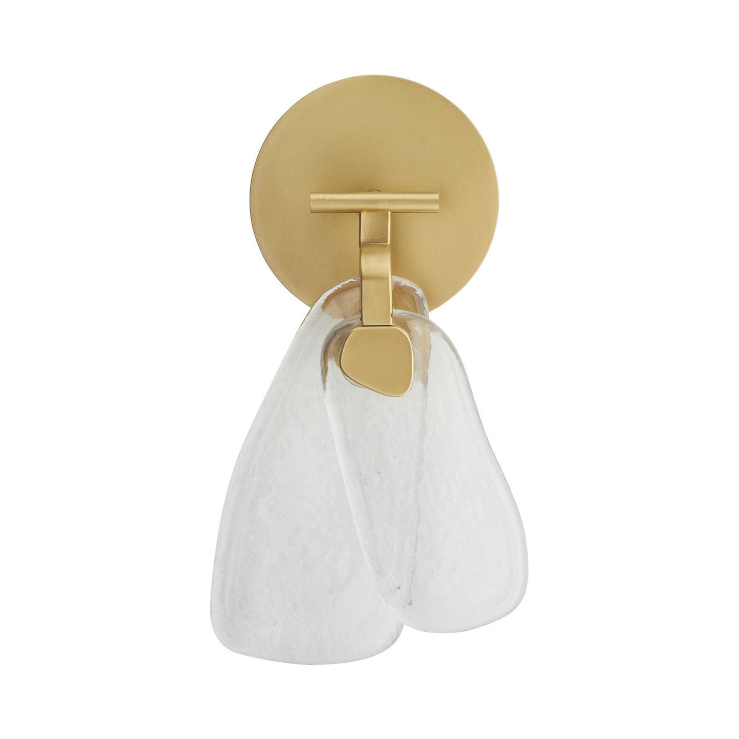 Melt LED Wall Light in Antique Brass.