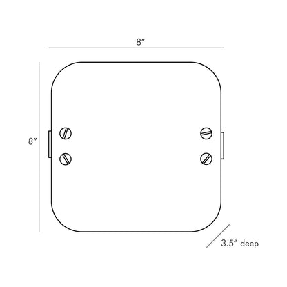 Mercury Wall Light - line drawing.