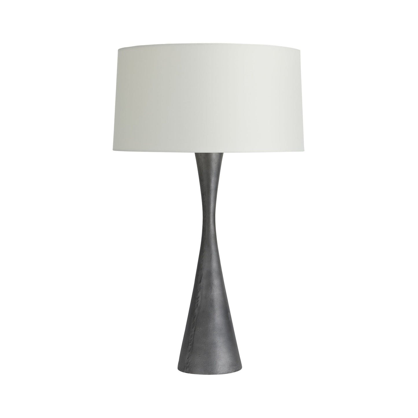 Narsi Table Lamp in Antiqued Aluminum.